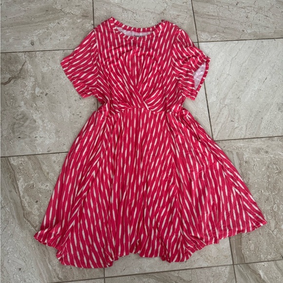 Torrid super soft knit Pink Striped Dress size 4Xl - Picture 1 of 3